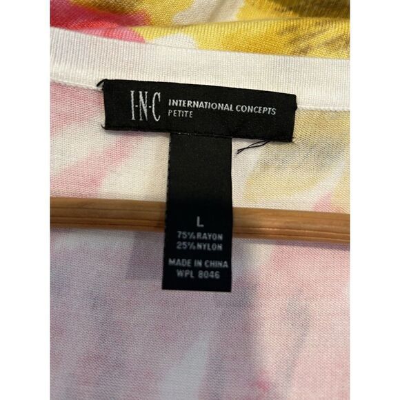 INC International Concepts Petite L Short-sleeve Sequin Cardigan - Picture 3 of 5